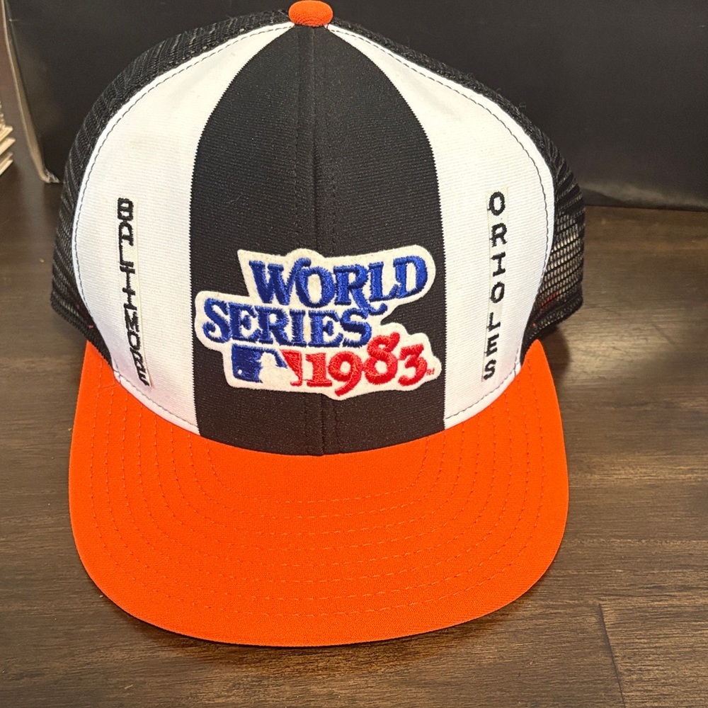 Baltimore Orioles World Series 1983 Hat - Black and Orange